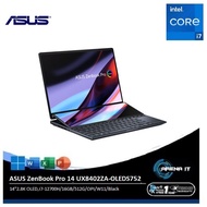 Asus Zenbook Pro 14 Duo UX8402ZA-OLEDS752 [Core i7-12700H EVO/16GB/512GB SSD/14.5″ 2.8K Touch/Win 11 Home+OHS 2021/Tech Black]