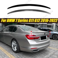 For BMW 7 Series G11 G12 2016-2022 Car Rear Roof Mid Spoiler Trim Tail Wing Tailgate Middle Trunk Sp