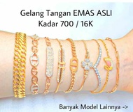 Gelang emas aslizGelang tangan Emas Asli toko mas lia silver