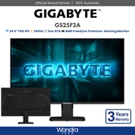 [FAST SHIP] GIGABYTE GS25F2A | 24.5" FHD | IPS | 240Hz | 1ms (GTG) | AMD FreeSync Premium | Gaming M