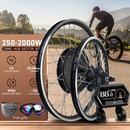EBike Conversion Kit 36V 350W 500W 48V 1000W 1500W 2000W EBike Brushless Front Rear Hub Motor Bike W