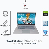 Hp Zbook 15 G5 I7 Gen 8 | Ram 16Gb Ssd 512Gb | NVIDIA Quadro P1000 | Layar 15,6 Inch FHD | Second Be