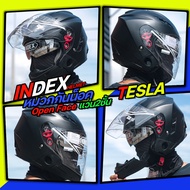หมวกกันน็อค INDEX รุ่น Tesla-BT 2023 ถอดคางได้ 3 สีมาใหม่!!!! รองรับติดตั้ง Bluetooth ราคาสุดคุ้ม หมวกกันน็อครุ่นสุดฮิตของแบรนด์ INDEX