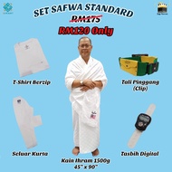 SET UMRAH HAJI | Set Ihram, Ehram Lelaki 5 in 1 | Set Safwa Standard