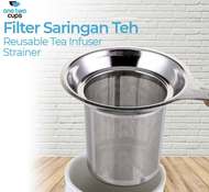 Saringan Teh Reusable Tea Infuser Stainless Steel / Saringan Teh Stainless Steel / Infuser Teh / Fi