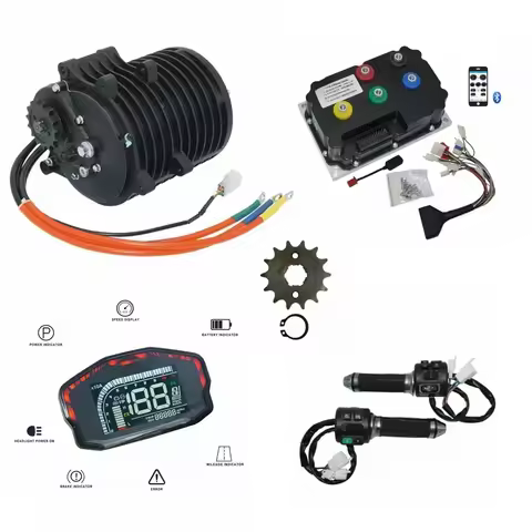 2025 138 3000W 6000W Motor Max Continous 72V 100KPH V3 Mid Drive Motor With ND72360 controller