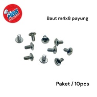 cod Baut M5x8 Payung Paket 10pcs baut 8