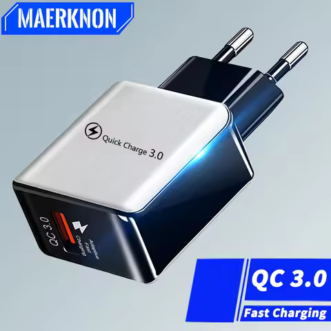 USB Wall Charger Quick Charge 3.0 Charger Adapter 5V 3A Universal Fast Charging Adapter for iPhone 1