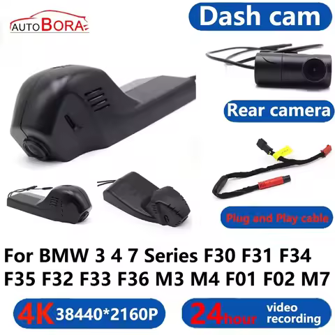 4K Wifi 3840*2160 Car DVR Dash Cam Camera 24H Video Monitor for BMW 3 4 7 Series F30 F31 F34 F35 F32