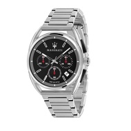 [2 Years Warranty] Maserati TRIMARANO Silver Chronograph Quartz 41mm Men's Watch R8873632003