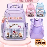 LABUBU backpack school bag school bag for primary school lightweight backpack children school bag