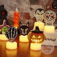 Halloween Decorations LED Lights Halloween Skull Lantern Bat Decorations Cafe Halloween Decorations 