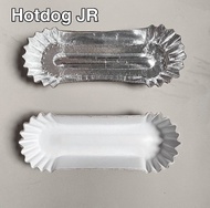 10 packs 400 pcs HOTDOG JR Disposable Paper Plate Kikiam FIshball Siomai Takoyaki plates theos event