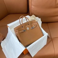 Hermes Birkin 25 金棕 銀扣 Togo