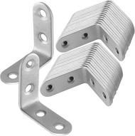 10pcs Nẹp góc 40mm x 40mm thép không gỉ L hình Khung nẹp vuông góc Doanh khung Fastener cho gỗ kệ tủ