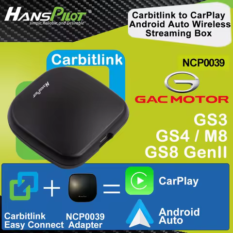 NCP0039 NCP0036 GAC GS8 GenII GS8 GT GS3 carbitlink easy connect adapter To CarPlay Android Auto NCP