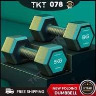 TKT Dumbbell Training Dumbbell Neoprene Rubber 10/20/30/40kg Dumbbell Set