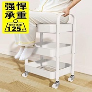 【ks1229.my】 加厚款小推车置物架厨房落地卧室多层婴儿移动浴室收纳储物架Thickened small cart storage rack, kitchen, floor to ceiling