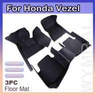 For Honda Vezel XRV HRV 2022 2021 2020 2019 2018 2017 2016 2015 Car Floor Mats Carpets Styling Cover