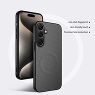 Galaxya17 sợi carbon từ da mô hình Ốp điện thoại cho Samsung Galaxy A17 A 17 5G 4G vỏ cho lưng bảo v