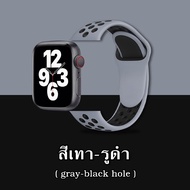 NEWสายนาฬิกาNike สายนาฬิกาซิลิโคน สายนาฬิกาข้อมือ ใช้กับApple Watch 8 7 6 5 4 3 2 1 SE 38/40/41 มม.42/44/45/49 มม.#A-013