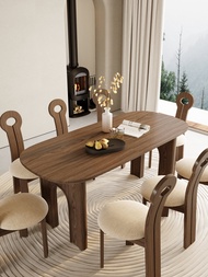 Ancient Style Solid Wood Dining-Table Chair Ash Wood 2024 New Arrival Classy Scandinavian Small Apar