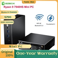 SZBOX S790 Ryzen 9 7940HS Mini Pc Windows 11 DDR5 5600MHz PCle4.0 Nvme SSD Wifi6E BT5.3 2.5G LAN USB