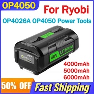 40V 4000/5000/6000mAh OP4050 Rechargeable Lithium Battery Replace for Ryobi OP4026A OP4050 Power Too