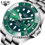 Lige/men's Watch Quartz Watch Waterproof Clock