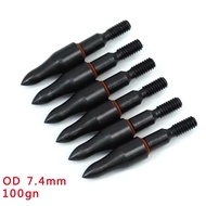24pcs 50 60 75 Grain Arrow HeadsTarget Point for ID 6.2mm Carbon Arrow Shaft Compound Recurve Bow Ou