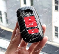 Perodua ALZA 2022 MYVI 2022 FACELIFT ATIVA Car Key Cover Chrome TPU Leather Silicone ABS Key Casing 