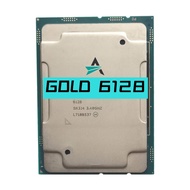 มือสอง Xeon 6128ทอง SR3J4 3.40GHz 19.25แคชอัจฉริยะ6คอร์12-เธรด115W LGA3647 GOLD6128เครื่องประมวลผลซีพียู