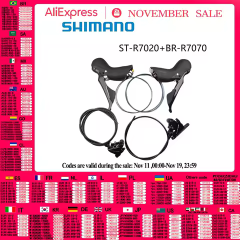 SHIMANO ST R7020 11Speed BR R7070 Black 105 Hydraulic Disc Brake Front Caliper Disc Brake For Road B