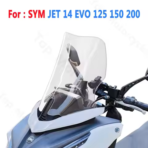 Screen For SYM JET 14 EVO 125 150 200 Motorcycle Accessories Windshield Wind Deflectors WindScreen V