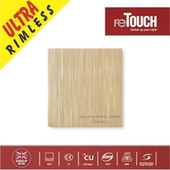 ReTouch ULTRA RIMLESS 16A 1 Gang 1 Way Light Switches (Textured gold / M011G)