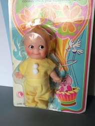 照價8折 🈹黃色睡衣🟡罕有*香港製原包裝Kewpie 丘比BB Vintage doll 古董娃娃 70-80年代香港製懷舊玩具 收藏品 15cm/6吋 全新未拆**