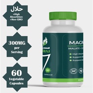 Daraj Wellness (Magnesium Glycinate, Malate, & Citrate) Magnesium3 300mg | Halal 60Veg Cap