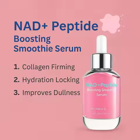30ml NAD+ Peptide Boosting Serum - 5 Ceramides & Vegan Collagen, Hydrating Anti-Aging Serum for Firm