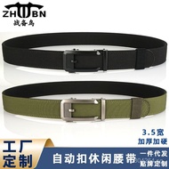 Men's Belt Simple Shooting Outdoor Belt Workwear Business3.5Automatic Buckle Commuting New Training 