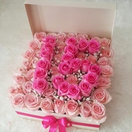 bunga mawar  asli bunga box 