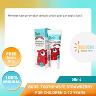 Buds for Children Toothpaste with Fluoride 3-12 years Strawberry