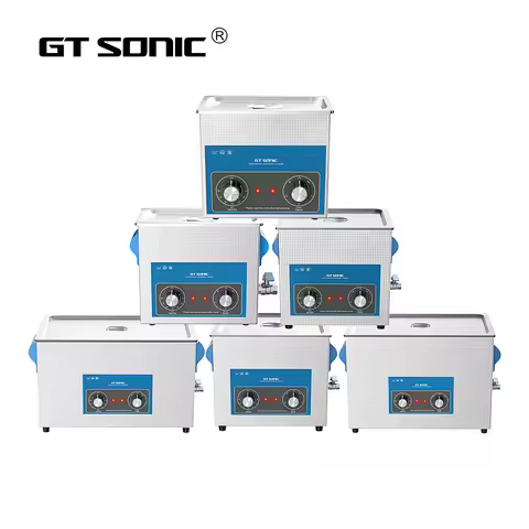 GTSONIC Ultrasonic Cleaner Bath 3L 4L 6L 9L 13L 20L 27L 100W-500W with Heater Timer Mechanical Contr