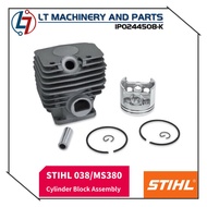 [Ready Stock] [100% Original] STIHL 038/ MS380 Cylinder Block Assembly Block With Piston Mesin Stihl