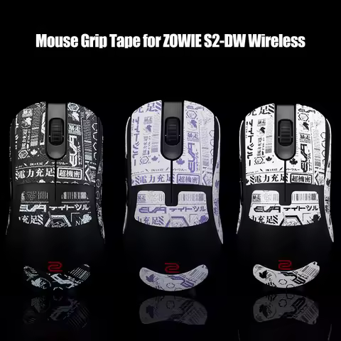 TBTL Mouse Grip Tape For ZOWIE S2-DW Wireless Mouse Sticker Lizard Skin Suck Sweat Non Slip Pre Cut 