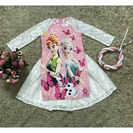 June floral embroidered brocade ao dai for girls 2-9T AD160