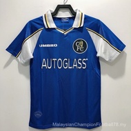 【Retro SSS+】97-99 Chelsea Home Retro High-Quality Short-Sleeve Football Shirt