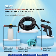 🔱 KINSHIN KSC201 💦10M 15M HIGH PRESSURE HOSE🛠 GUN NOZZLE 750ML SNOW FOAM TSUNAMI WATERJET LUTIAN WAS