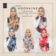 Tudung Sarima Hooraine Viral 2022 Premium Mosscrepe / Awning Scuba /