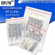 Các Loại Bộ Tụ Điện SMD 320 CÁI 0603 0805 1206 Kích Thước 1PF ~ 1UF Điện Áp Định Mức Gắn Bề Mặt Tụ G