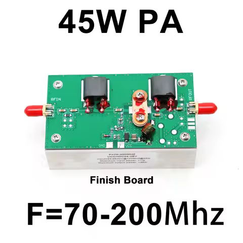 45W PA 70-200MHz VHF Linear RF Power Amplifier for Amateur radio wave FM Transmitter Communication B